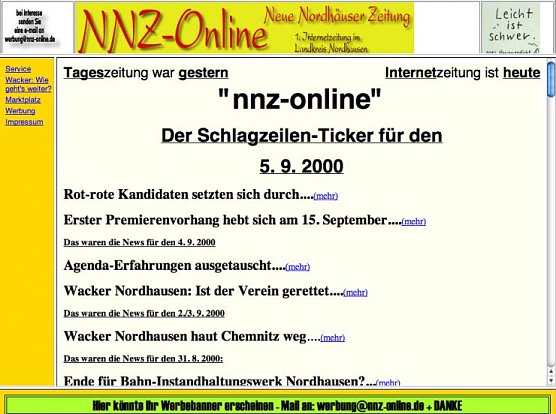 nnz im Jahr 2000 (Foto: wirsinds)