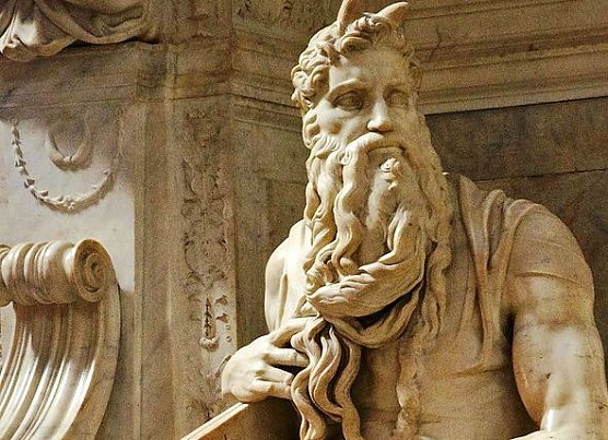 Moses, San Pietro, Rom, Detail aus dem Grabmal f&uuml;r Papst Julius II (Foto: Pressestelle Stadt Nordhausen)