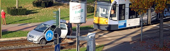 Im Schotterbett (Foto: M. Luck)