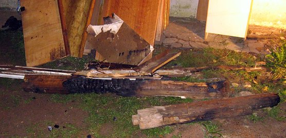 Brand in Lipprechterode (Foto: Feuerwehr Bleicherode)