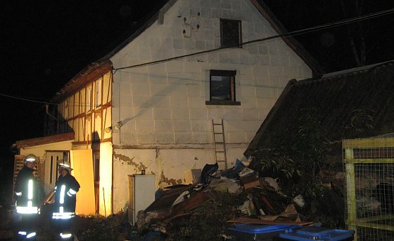 Brand in Lipprechterode (Foto: Feuerwehr Bleicherode)