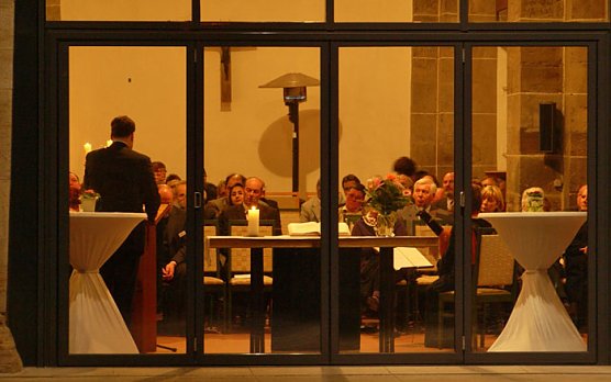 Empfang in der Nordh&auml;user Frauenbergkirche (Foto: nnz)