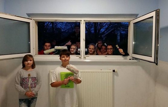 Farbe an die Wand (Foto: V. Karth&auml;user)