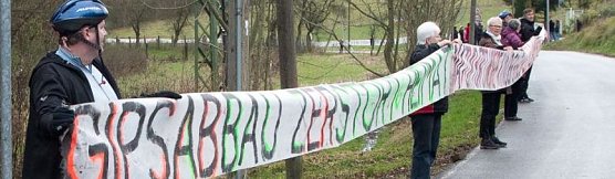 Protest gegen weiteren Abbau vor einem Jahr (Foto: T. Kerwitz)