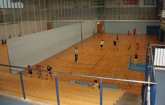 Ist derzeit gesperrt - die Nordh&auml;user Wiedigsburghalle (Foto: Jessica Pieper)