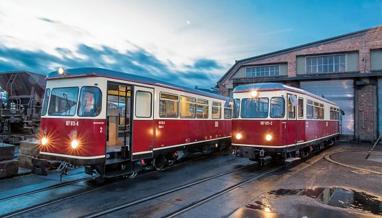 Bald wieder auf der Strecke - die beiden "Oldtimer" der HSB (Foto: HSB/Dirk Bahnsen) Bald wieder auf der Strecke - die beiden "Oldtimer" der HSB (Foto: HSB/Dirk Bahnsen)