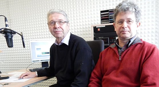 Im Gespräch mit Dirk Erfurt (rechts) (Foto: Sandra Witzel) Im Gespräch mit Dirk Erfurt (rechts) (Foto: Sandra Witzel)