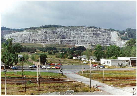 Die Wand am Krebsbach nahe Rottleberode im Jahr 1992 (Foto: Knauf Deutsche Gipswerke KG) Die Wand am Krebsbach nahe Rottleberode im Jahr 1992 (Foto: Knauf Deutsche Gipswerke KG)