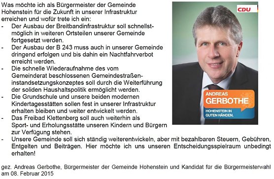 Ausschnitt aus einer Pressemitteilung (Foto: nnz)