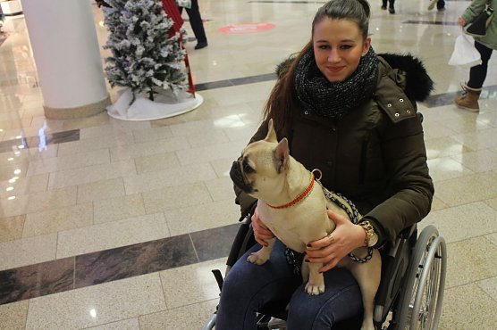 Shoppen mal ganz anders - Vivi erlebte, wie es ist als Rollstuhlfahrerin in der Nordh&auml;user Marktpassage einzukaufen (Foto: Angelo Glashagel)