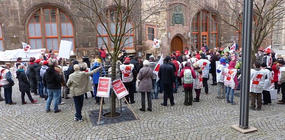 Warnstreik in Nordhausen (Foto: nnz)
