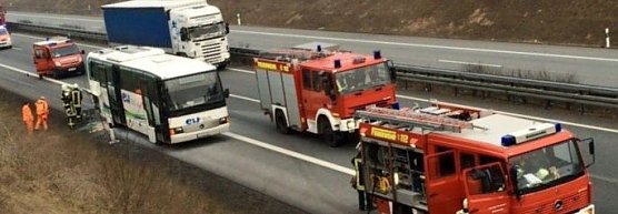 Blick auf die Autobahn (Foto: Feuerwehr Worbis)