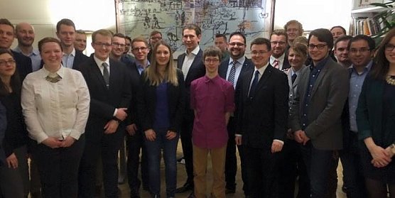 Treffen mit Au&szlig;enminister Sebastian Kurz (Foto: privat)