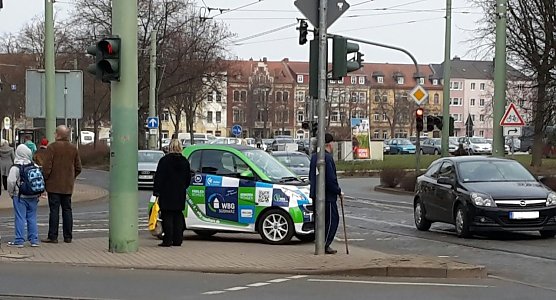 Au&szlig;ergew&ouml;hnlicher Parkplatz (Foto: Peter Blei)