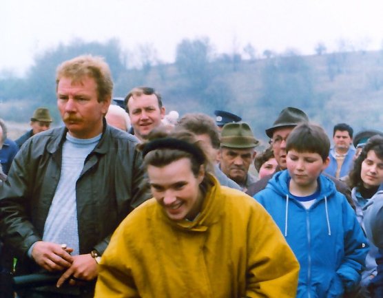 Grenz&ouml;ffnung vor 25 Jahren - am 4. April fiel der Eiserne Vorhang zwischen Obersachswerfen und Wiedigshof (Foto: Pastorin Sabine Wegner)