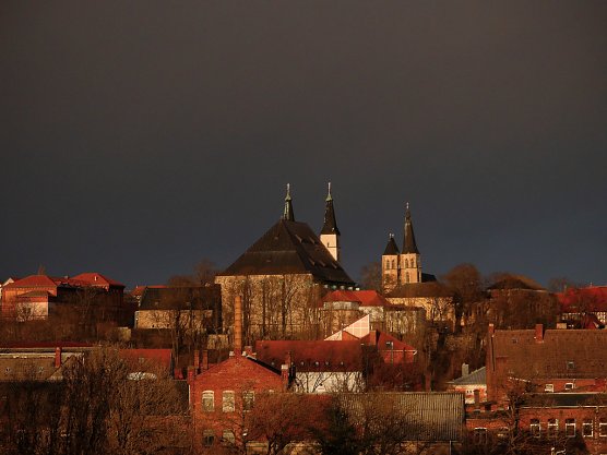 Abendhimmel &uuml;ber Nordhausen (Foto: Bernd Thielbeer)