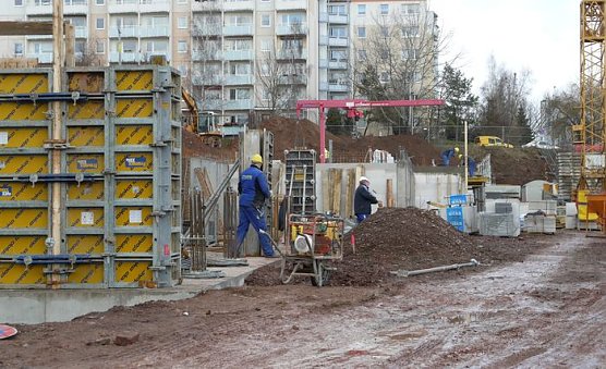Betreutes Wohnen entsteht (Foto: WBG)