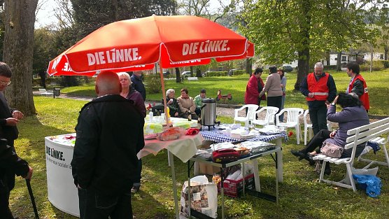 Bleicherodes Linke diskutierte am 1. Mai über Welt- und Regionalpolitik (Foto: Detlef Hausthal) Bleicherodes Linke diskutierte am 1. Mai über Welt- und Regionalpolitik (Foto: Detlef Hausthal)