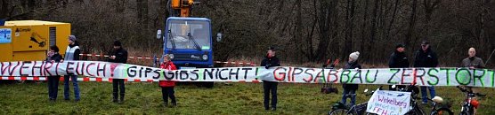 Proteste gegen den geplanten Gipsabbau (Foto: nnz)