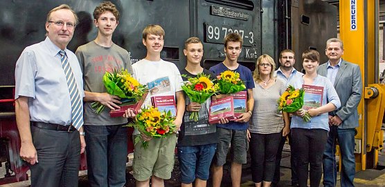 Die Neuen bei der HSB (Foto: Bahnsen/HSB)