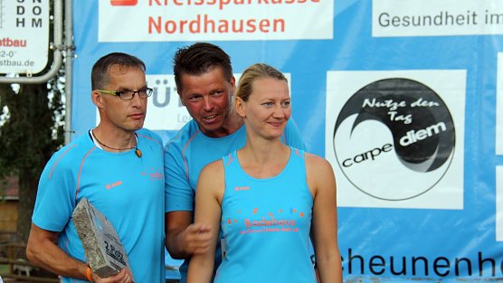 Trio beim Triathlon auf dem zweiten Platz (Foto: Rumpf)