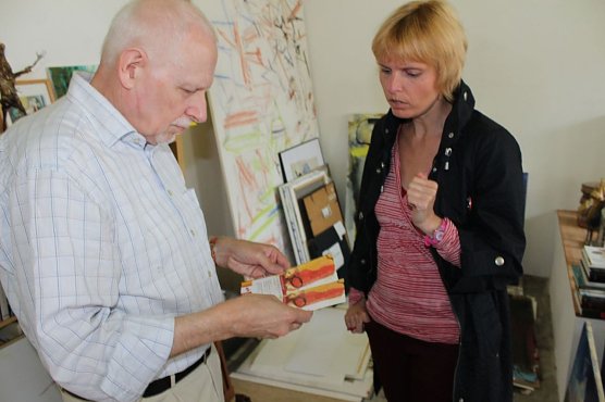 Die besondere Plakataktion (Foto: Karl-Heinz Herrmann)
