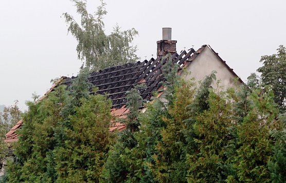 Dachstuhlbrand in Nordhausen (Foto: nnz)
