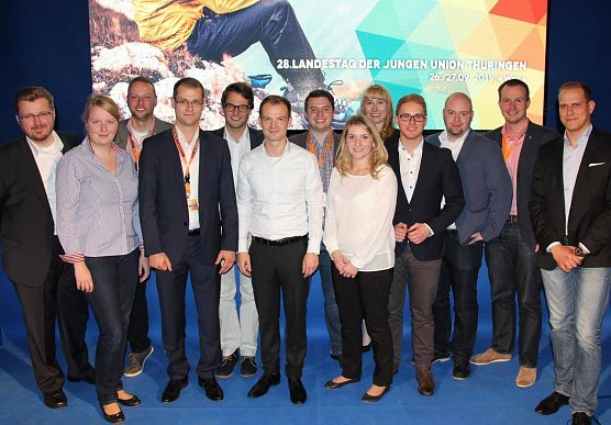 Der neue Landesvorstand (Foto: JU)