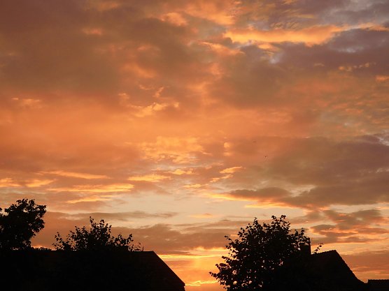 Abendsonne &uuml;ber Ilfeld am 03.10.2015 (Foto: Bernd Thielbeer)