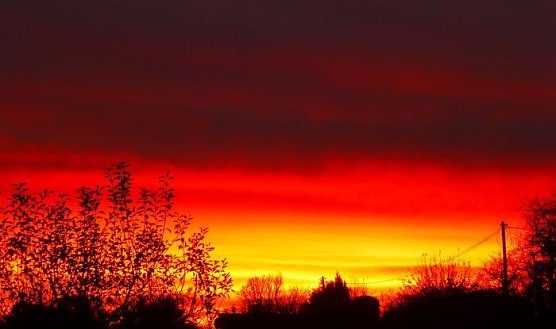 Sonnenuntergang im S&uuml;dharz (Foto: S. Hankel)