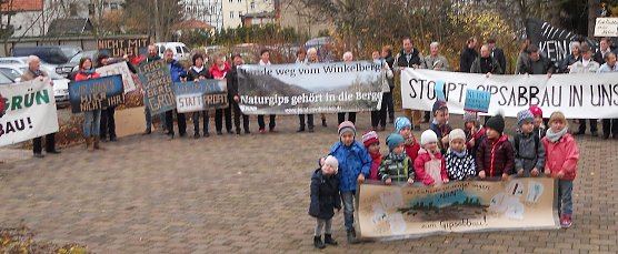 Protest gegen weiteren Rohstoffabbau (Foto: privat)