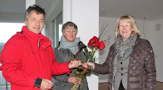 Erste Mieter begr&uuml;&szlig;t (Foto: SWG)