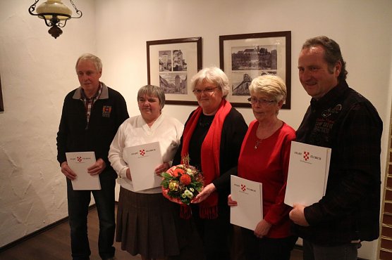 F&uuml;nf B&uuml;rger der Einheitsgemeinde Ellrich wurden f&uuml;r ihr Ehrenamtliches Engagement ausgezeichnet (Foto: Angelo Glashagel)