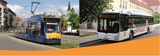 Mit Bus und Bahn unterwegs (Foto: Verkehrsbetriebe Nordhausen)