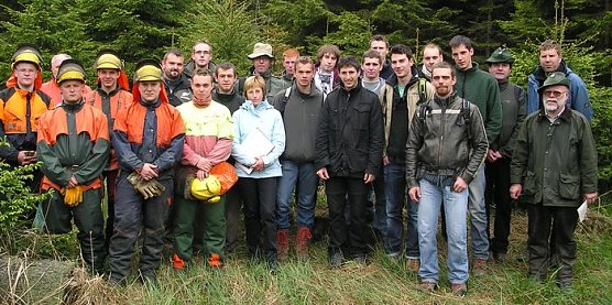 Franzosen im Wald (Foto: Forstamt)