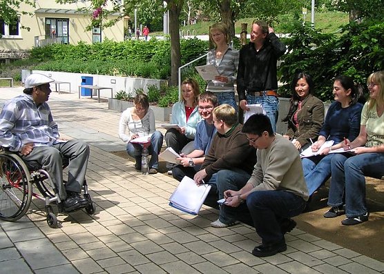 Internationales Flair am Weinberg (Foto: FHN) Internationales Flair am Weinberg (Foto: FHN)