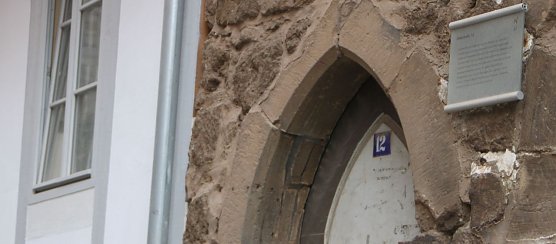Das &auml;lteste Haus am Platz - die Domstra&szlig;e 12 in Nordhausen (Foto: Angelo Glashagel)