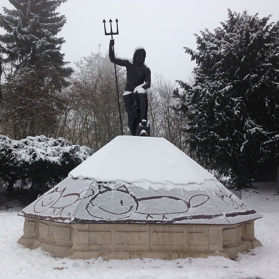 Lustiges am Neptunbrunnen (Foto: privat)