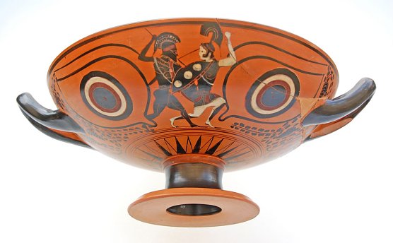 Kampf zwischen Grieche und Amazone schwarzfigurige Trinkschale um 530 v  Chr (Foto: Pressestelle Stadt Nordhausen)