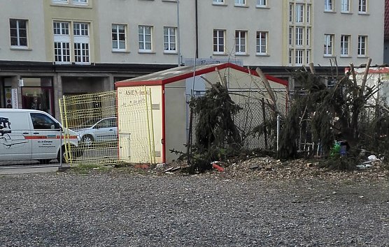 Schandfelck mitten in der Stadt (Foto: G. Hesse)