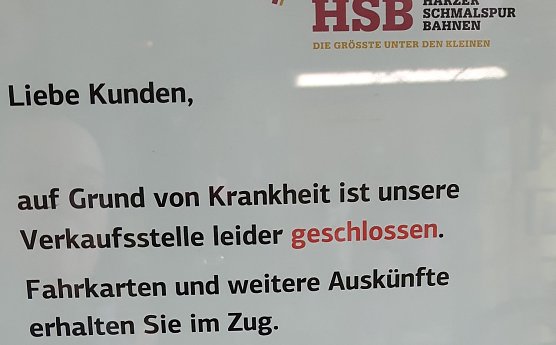 Leider geschlossen (Foto: privat)
