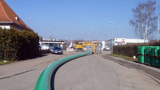 Blick auf die Helmestra&szlig;e (Foto: HYDRO-INGENIEURE, Nordhausen GmbH)