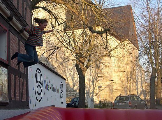 Sprung aus dem Fenster (Foto: F. Tuschy)