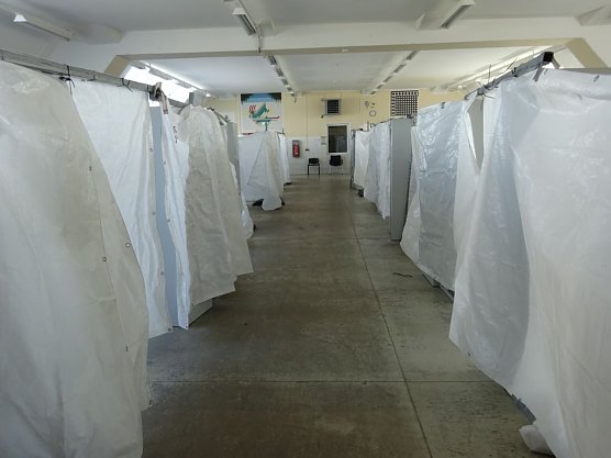 Einblick in die Nordhäuser Notunterkunft BiW (Foto: Pressestelle Landratsamt) Einblick in die Nordhäuser Notunterkunft BiW (Foto: Pressestelle Landratsamt)