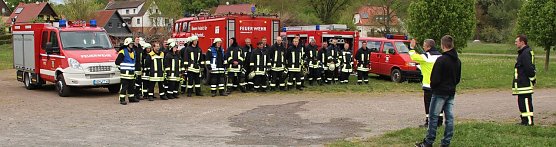 Angetreten (Foto: Mario Herting, Feuerwehr Hohenstein)