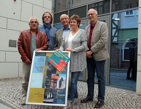 Rainer Kottek, J&uuml;rgen Rennebach, Hans-Joachim Port, Rosemarie Hilger und Hans-Jochen Einenckel stellten ihr Programm zur Museumsnacht vor (Foto: I. Bergmann, Stadt Nordhausen)