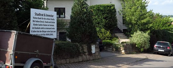 Protest der Anwohner (Foto: nnz)