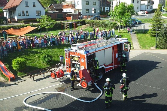 Proben f&uuml;r den Ernstfall in Bleicherode (Foto: Burkhardt Keil)