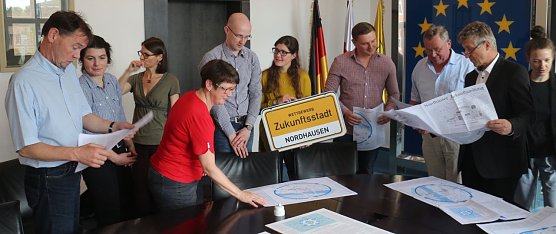 Wie k&ouml;nnte Nordhausen in der Zukunft aussehen - ab kommender Woche Montag wird man einige Ideen auch nachlesen k&ouml;nnen: in der ersten "Nordh&auml;user Zukunftszeitung" (Foto: Angelo Glashagel)