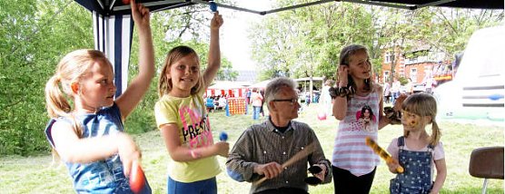 Buntes Kinderprogramm zum Rolandsfest in der Promenade (Foto: Pressestelle Stadt Nordhausen)
